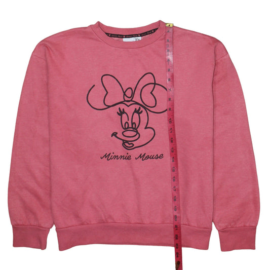 Womens UK Size 12 Disney Pink Pullover Sweatshirt