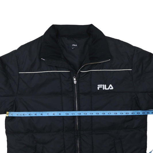 Mens UK Size M FILA Black Puffer Jacket