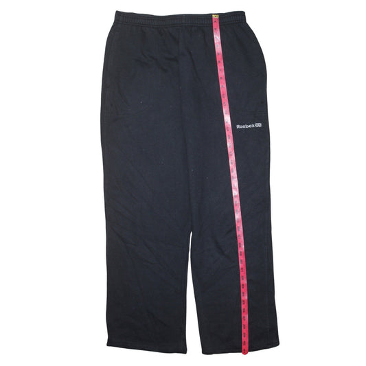 Mens UK Size M Reebok Regular Fit Sweatpants Black Trousers