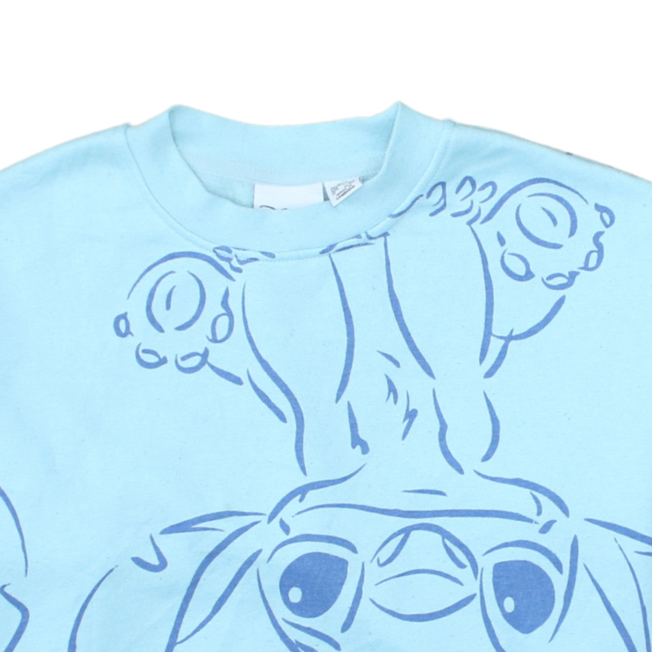 Womens UK Size 2XS Disney Blue Pullover Sweatshirt