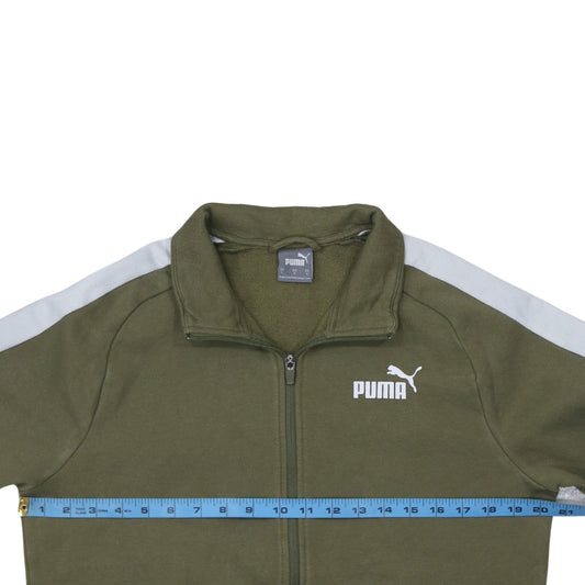Mens UK Size S PUMA Green Gym & Training Running & Jogging Jacket