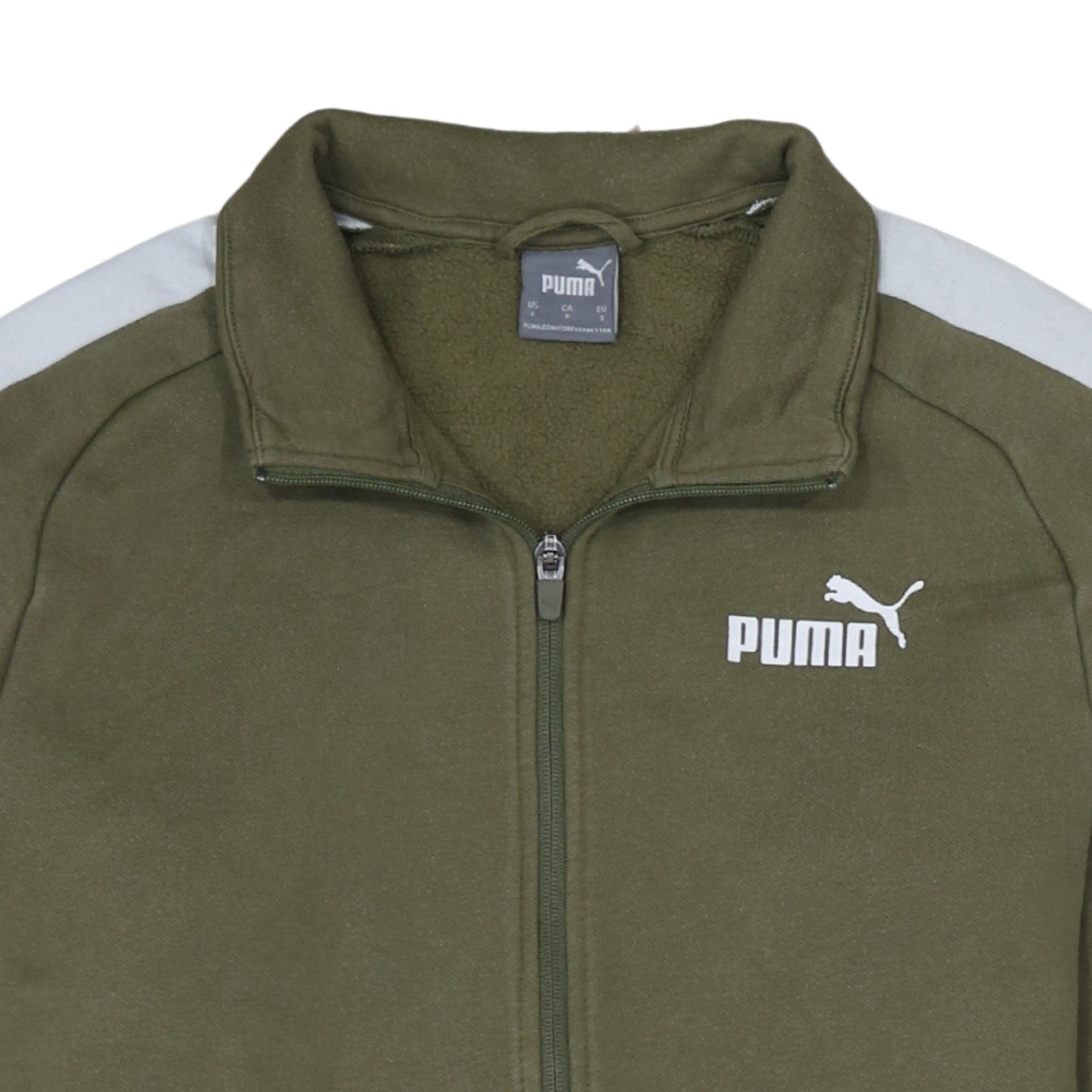 Mens UK Size S PUMA Green Gym & Training Running & Jogging Jacket