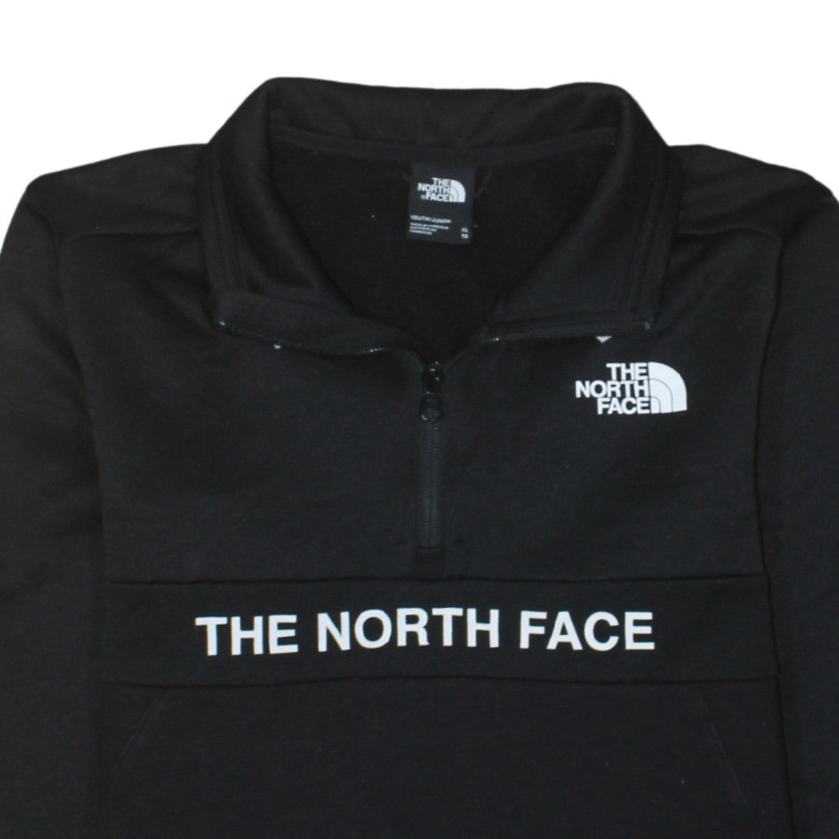 Additional view of The North Face boys’ black xl 1/4 zip fleece sweatshirt