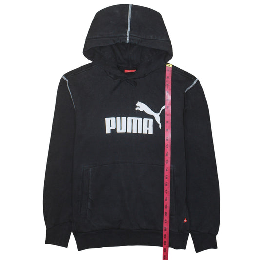 Mens UK Size S PUMA Black Pullover Hoodie