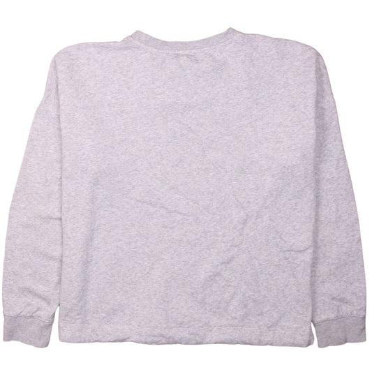Womens UK Size L Nike Grey Pullover Sweatshirt