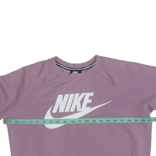 Womens UK Size S Nike Pink Pullover Sweatshirt