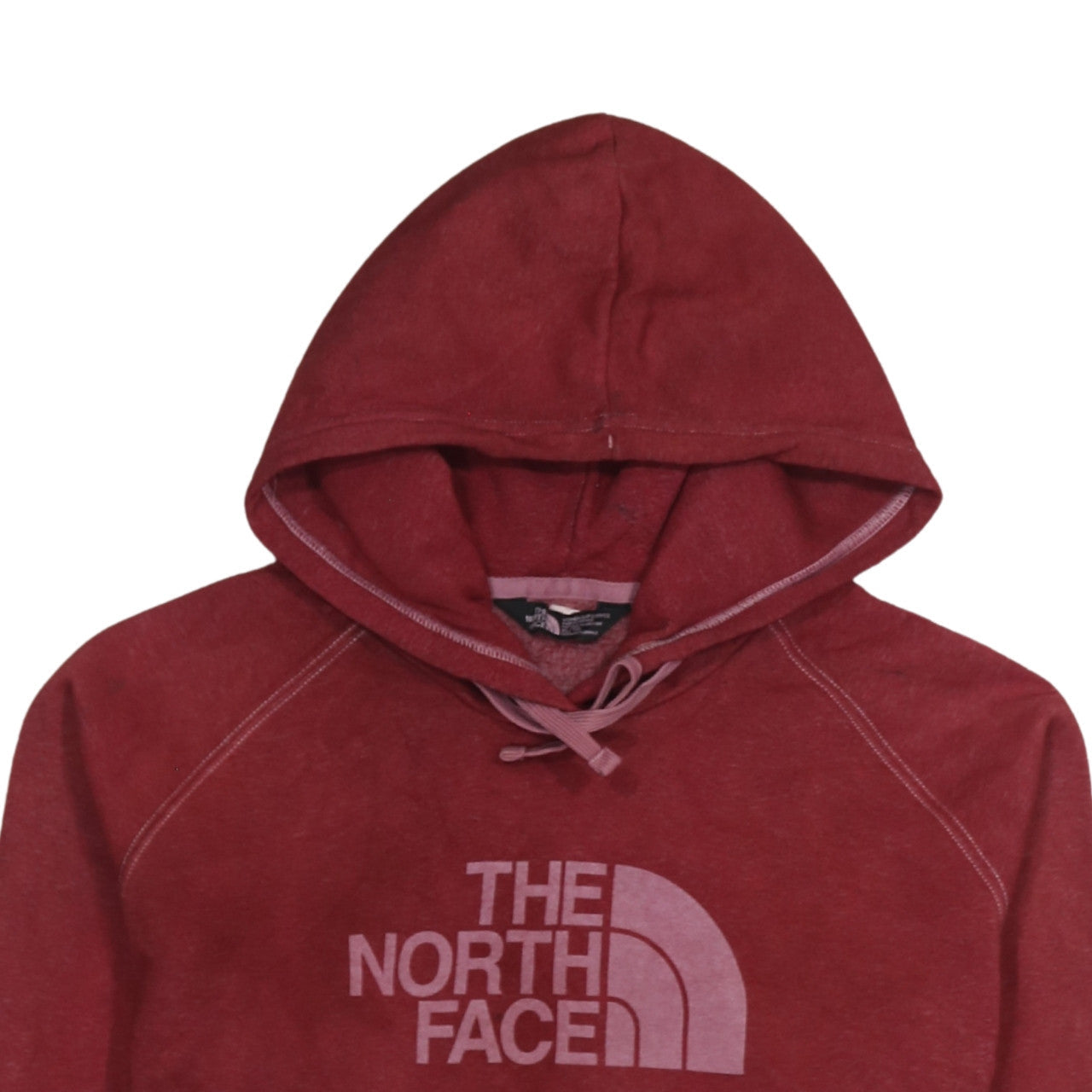 Womens UK Size XL The North Face Red Pullover Hoodie