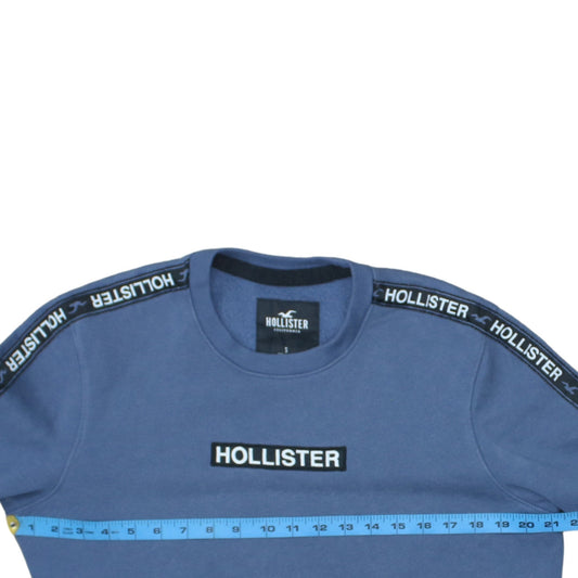 Mens UK Size S Hollister Blue Pullover Sweatshirt