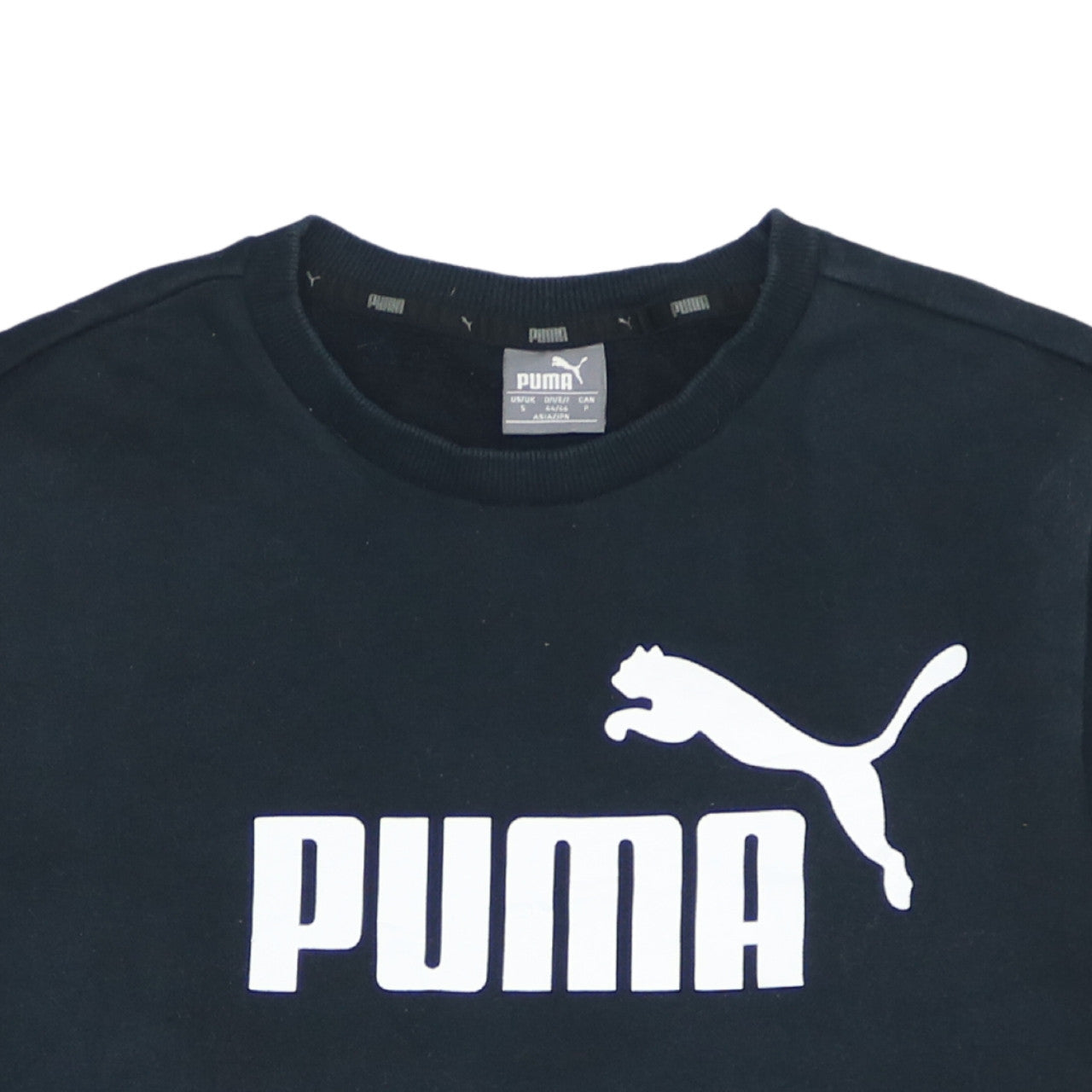 Mens UK Size S PUMA Black Pullover Sweatshirt
