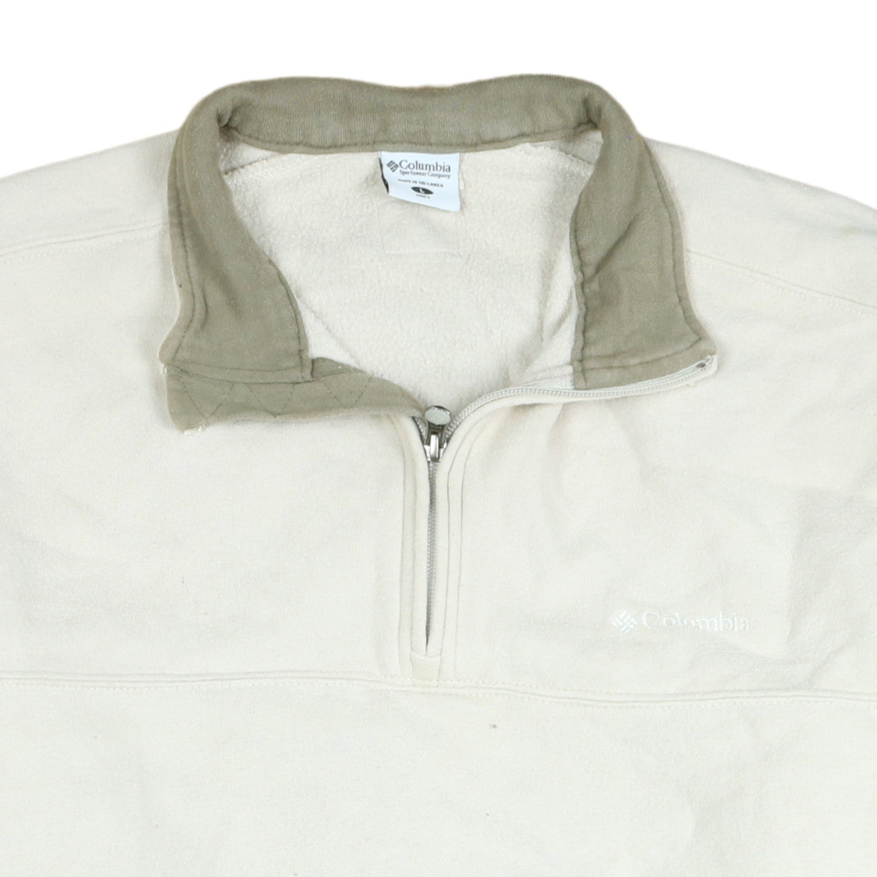 Mens UK Size 3XL Columbia Ivory Pullover Sweatshirt