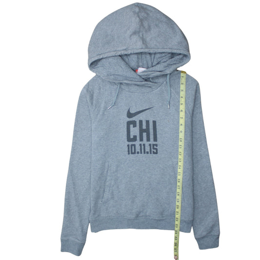 Mens UK Size M Nike Grey Pullover Hoodie