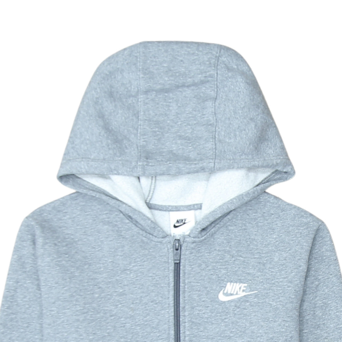 Additional view of Nike boys’ grey full zip hoodie xl 158-170cm fleece sportswear
