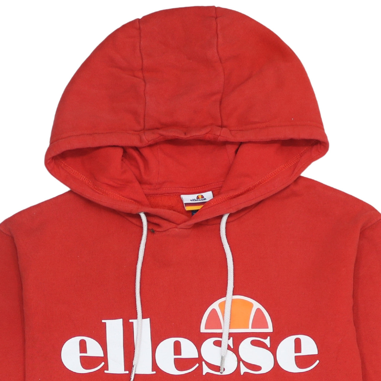Womens UK Size 10 ellesse Red Pullover Hoodie