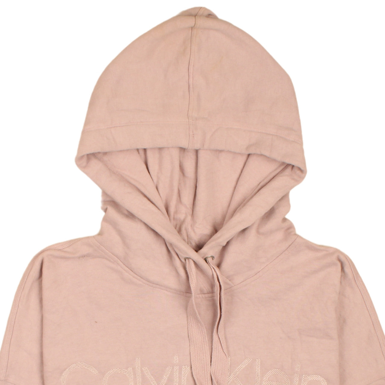 Womens UK Size L Calvin Klein Beige Pullover Hoodie