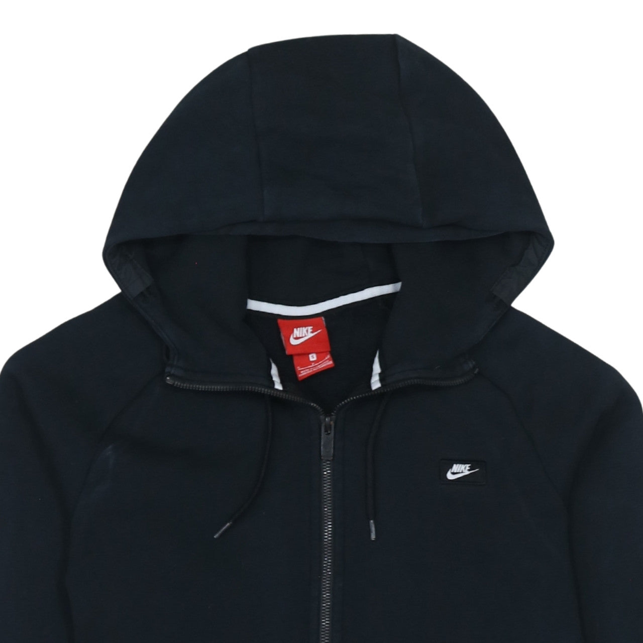 Mens UK Size S Nike Black Full Zip Hoodie