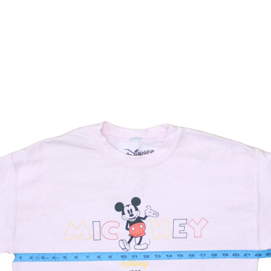Womens UK Size 8 Disney Pink Pullover Sweatshirt
