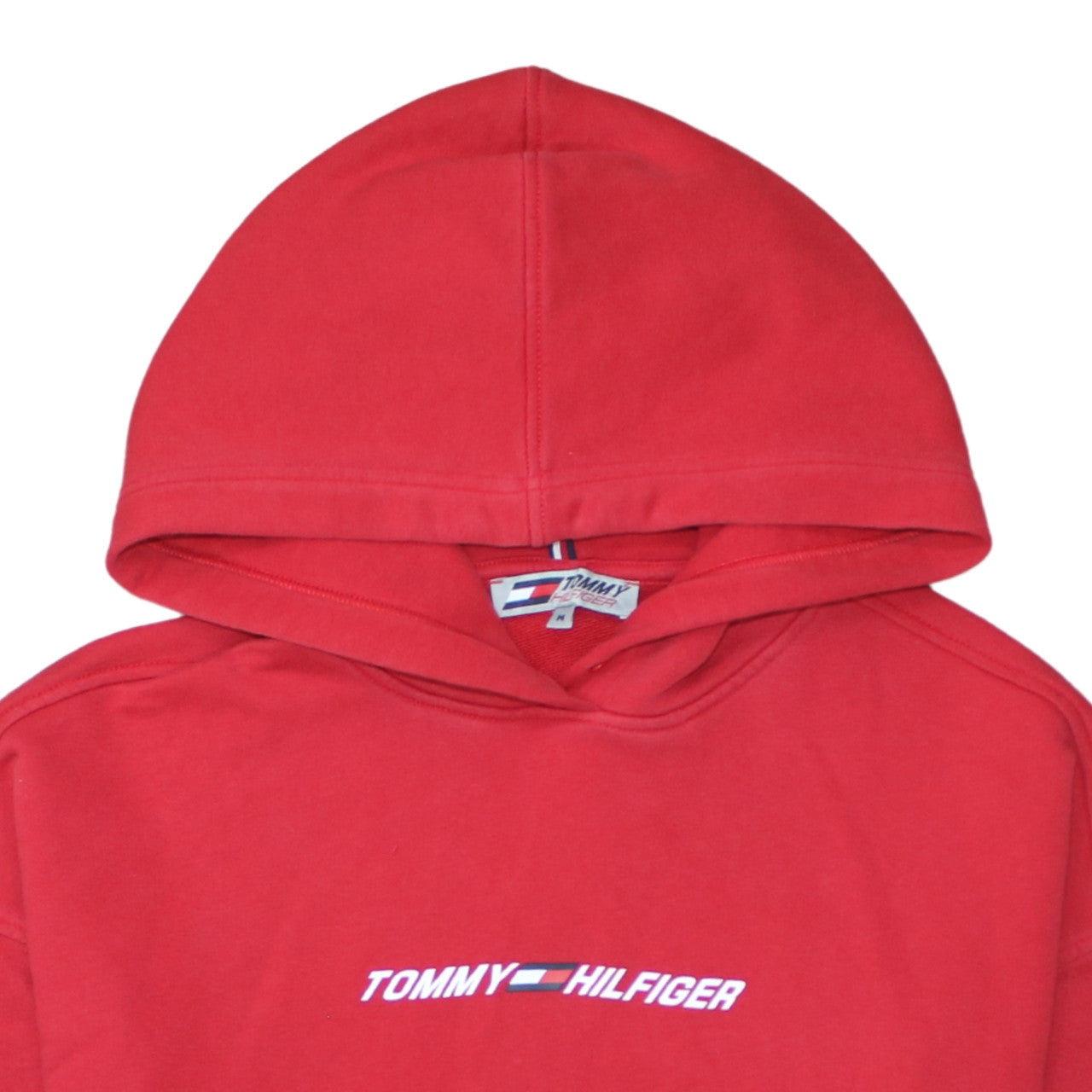 Mens UK Size M Tommy Hilfiger Red Pullover Hoodie