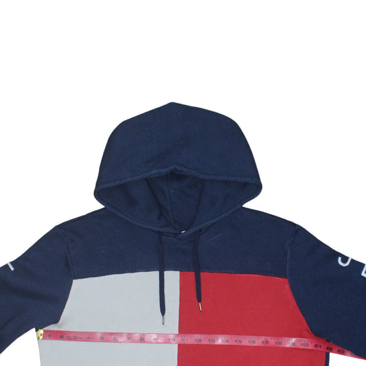 Mens UK Size M Tommy Jeans Blue Pullover Hoodie