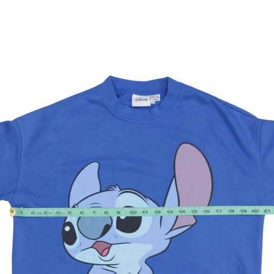 Womens UK Size S Disney Blue Pullover Sweatshirt