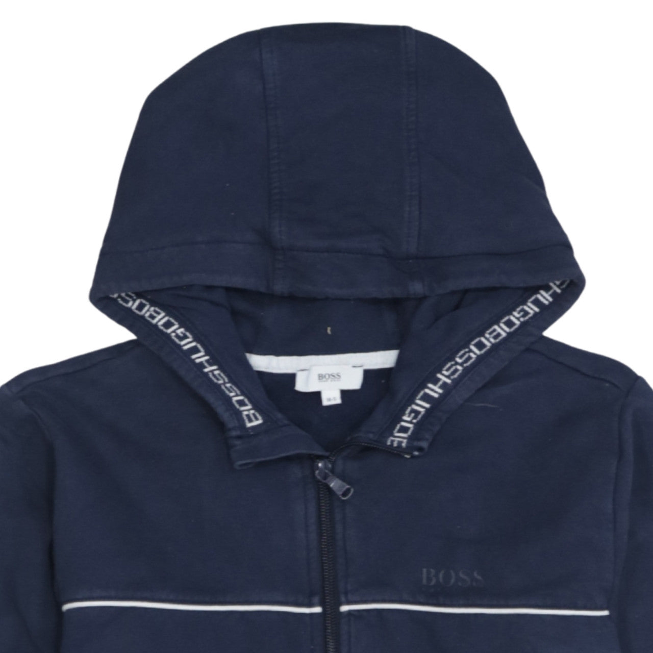 Boys UK Size 14 Years HUGO BOSS Blue Full Zip Hoodie