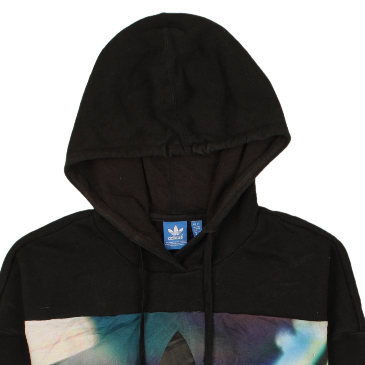 Womens UK Size 12 adidas Multicoloured Pullover Hoodie
