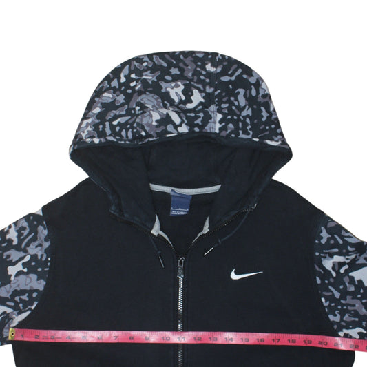 Womens UK Size S Nike Black Full Zip Hoodie