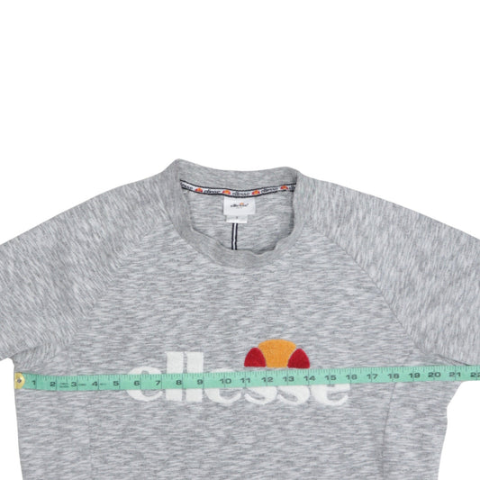 Womens UK Size S ellesse Grey Pullover Sweatshirt