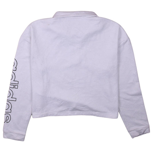 Womens UK Size 16-18 adidas White Pullover Sweatshirt