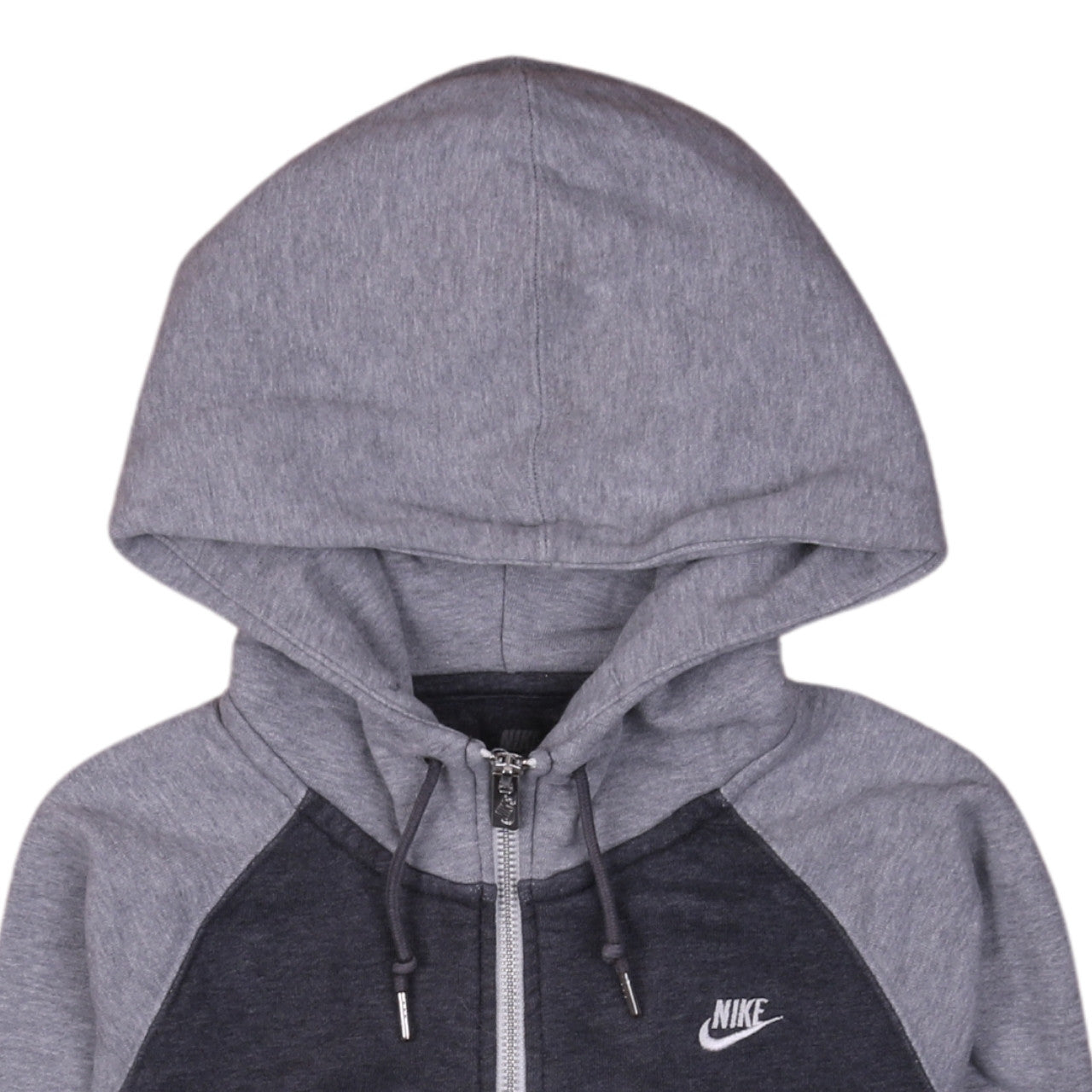 Womens UK Size XS Nike Grey Full Zip Hoodie