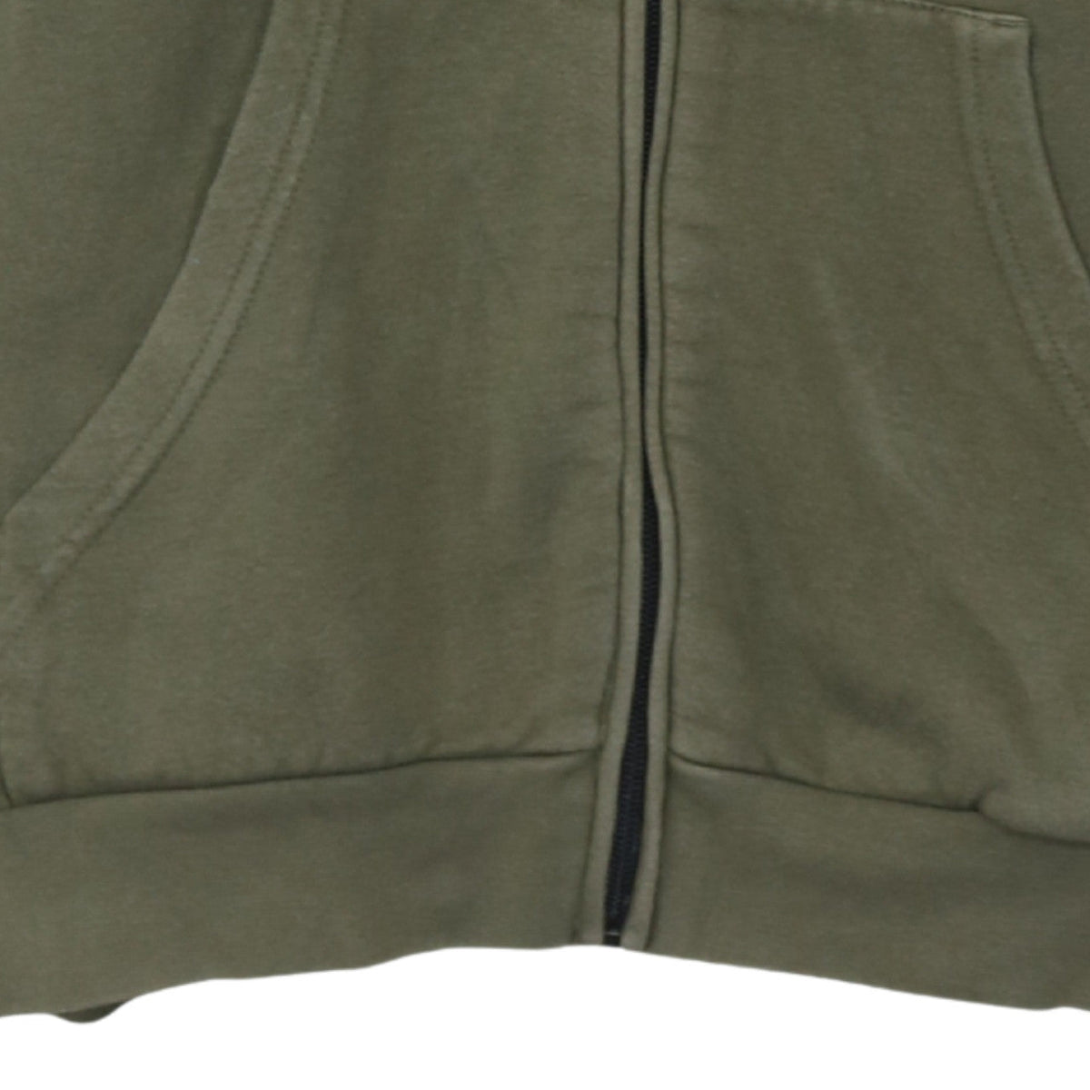 Additional view of adidas boys’ green full zip hoodie 13-14 years fleece sports sweatshirt