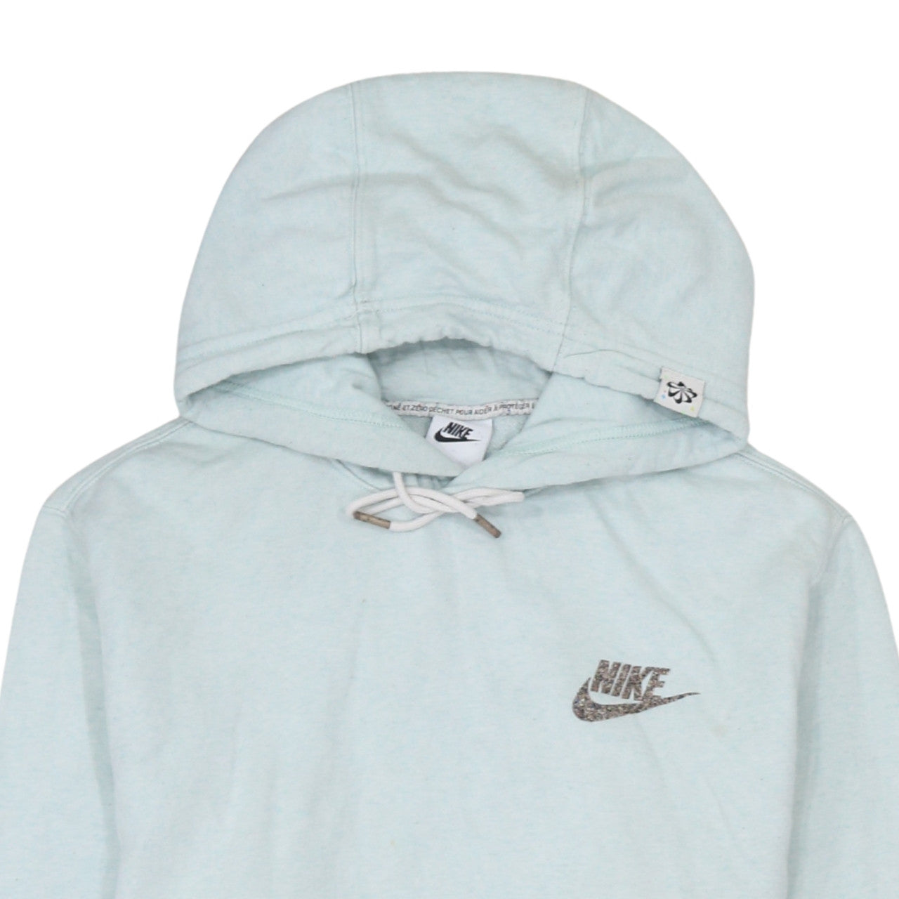 Womens UK Size S Nike Blue Pullover Hoodie