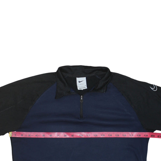 Mens UK Size S Nike Blue 1/2 Zip Sweatshirt