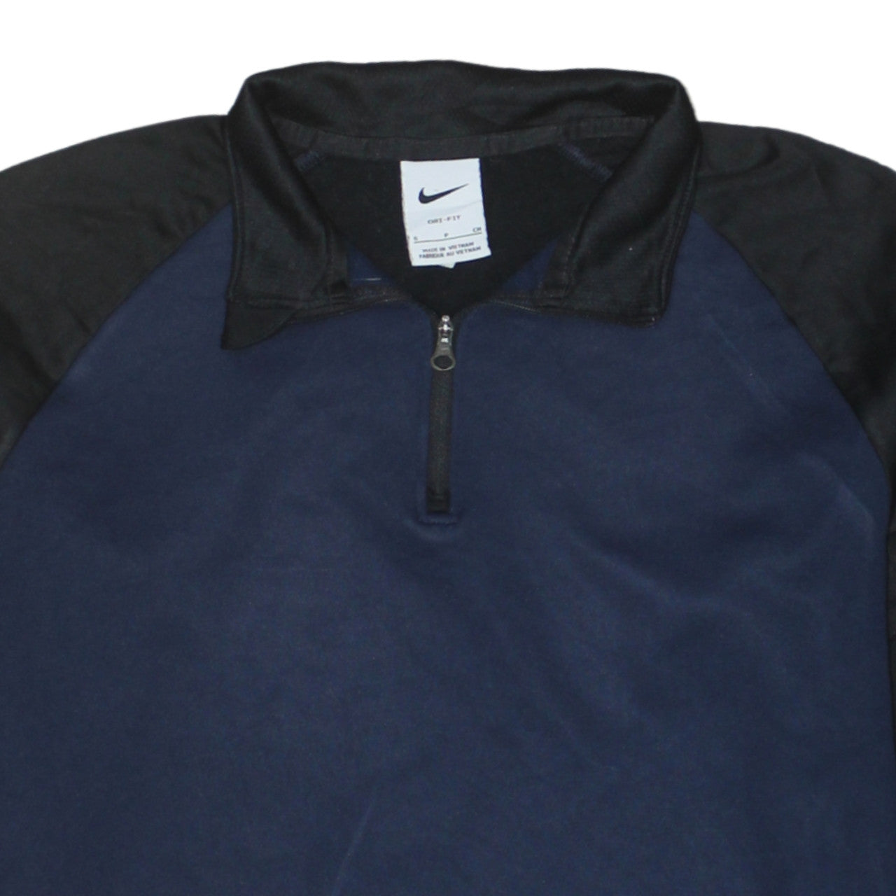 Mens UK Size S Nike Blue 1/2 Zip Sweatshirt
