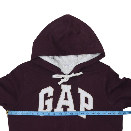 Womens UK Size L Gap Red Full Zip Hoodie