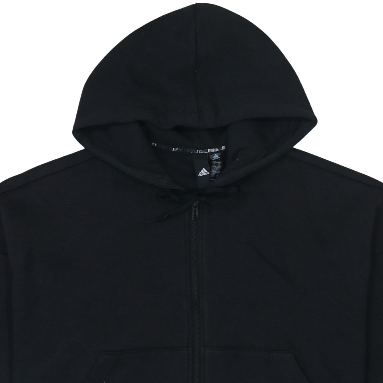 Womens UK Size L adidas Black Full Zip Hoodie