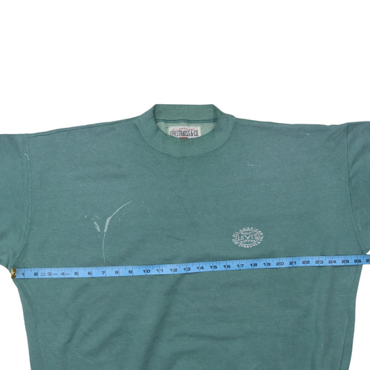 Womens UK Size L Levi's Green Pullover Sweatshirt