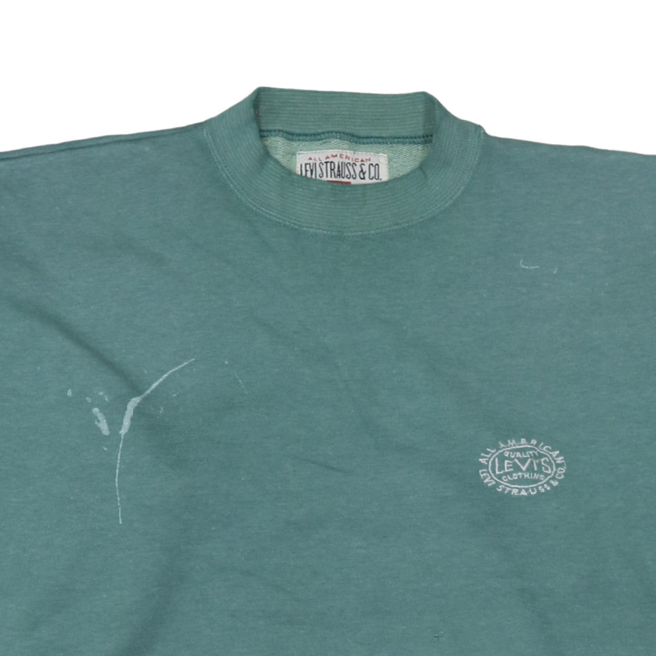 Womens UK Size L Levi's Green Pullover Sweatshirt