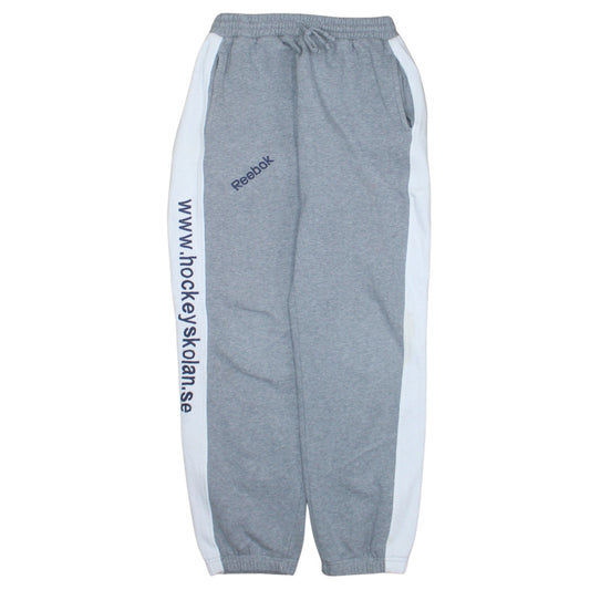 Reebok Boys Grey Jogger Trousers 170cm Hockey Sports Fleece Sweatpants