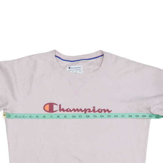 Womens UK Size M Champion Pink Pullover Sweatshirt