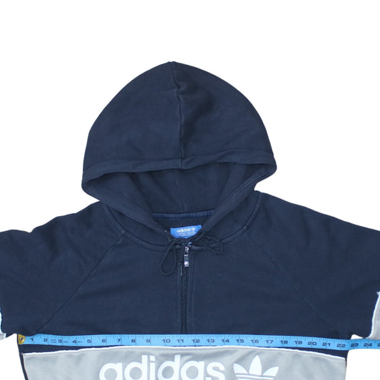 Womens UK Size 14 adidas Blue Pullover Hoodie