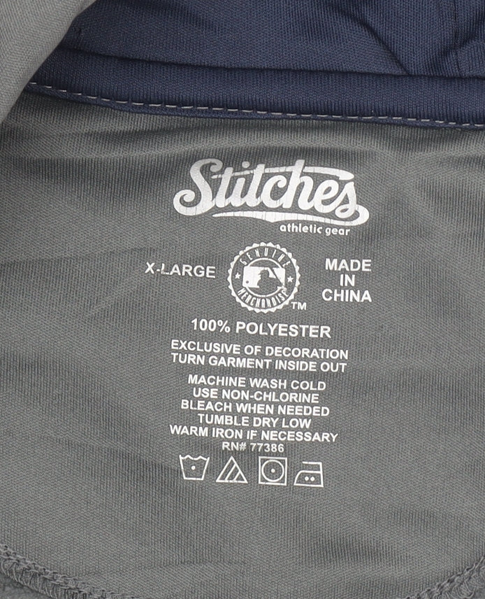 Mens UK Size XL Stitches Grey Full Zip Hoodie
