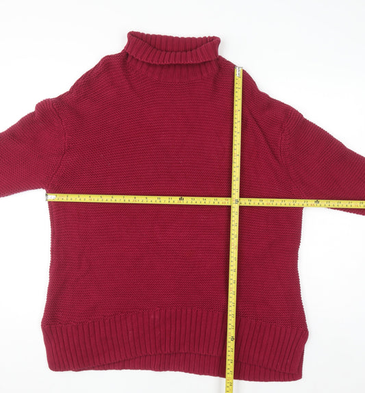 Womens UK Size M French Connection Red Pullover Jumper
