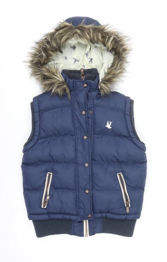 Womens UK Size 12 SoulCal & Co Blue Puffer Jacket