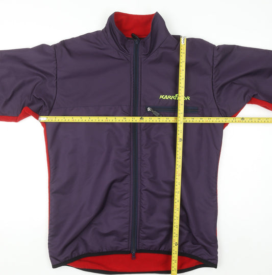 Karrimor Men's Purple Soft Shell Fleece Lined Cycling Jacket Size L
