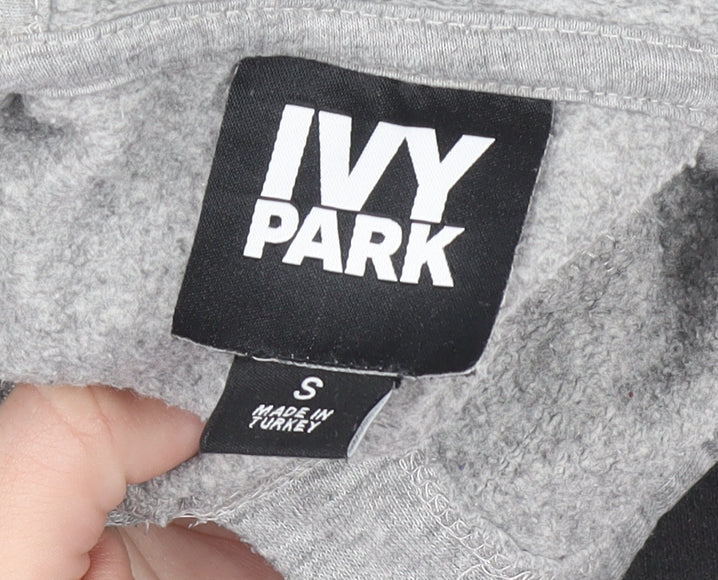 Womens UK Size S IVY PARK Grey Pullover Hoodie