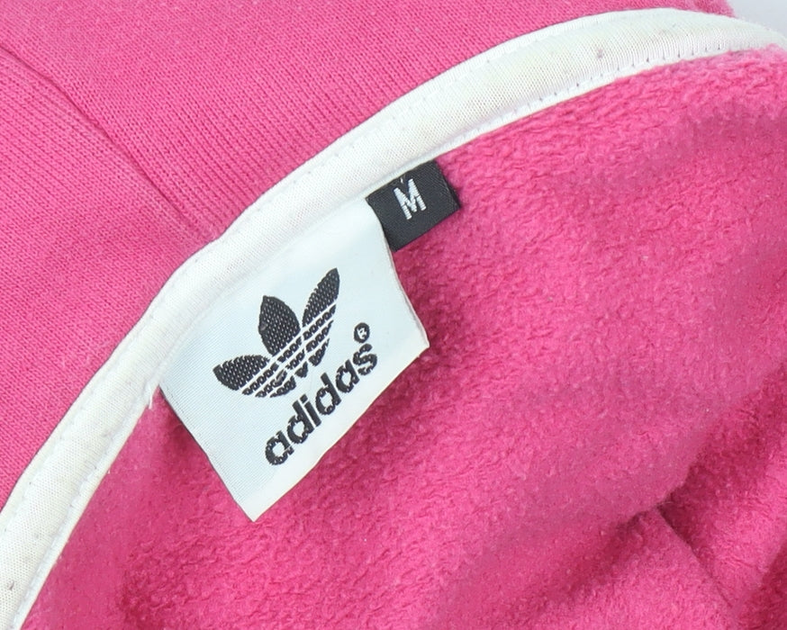 Womens UK Size M adidas Pink Pullover Hoodie