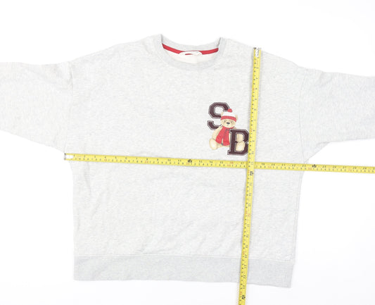 Womens UK Size 12 Marks and Spencer Grey Pullover Sweatshirt