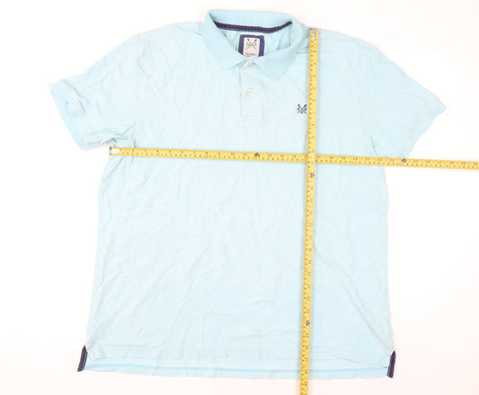 Crew Clothing Co. Men's Blue 2XL Cotton Polo Shirt