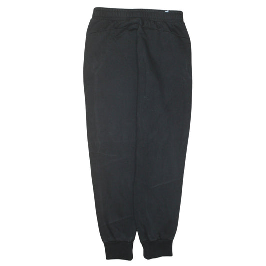Puma Men's Black Jogger Sweatpants Size M Tapered Fit Activewear