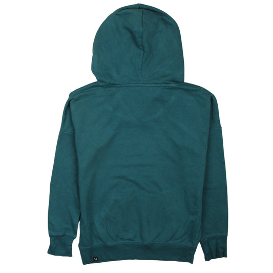 Womens UK Size 10 PUMA Green Pullover Hoodie